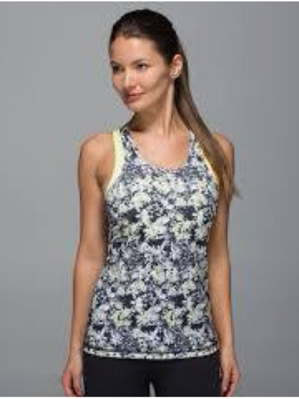 Lululemon Inspiration Tank II
Crosscourt Petal Black Clarity Yellow